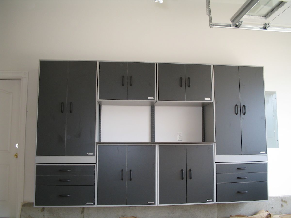FreedomRail Garage Cabinets And Workbench